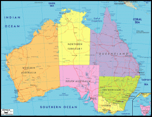 Map of Australia