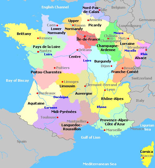 Map of France