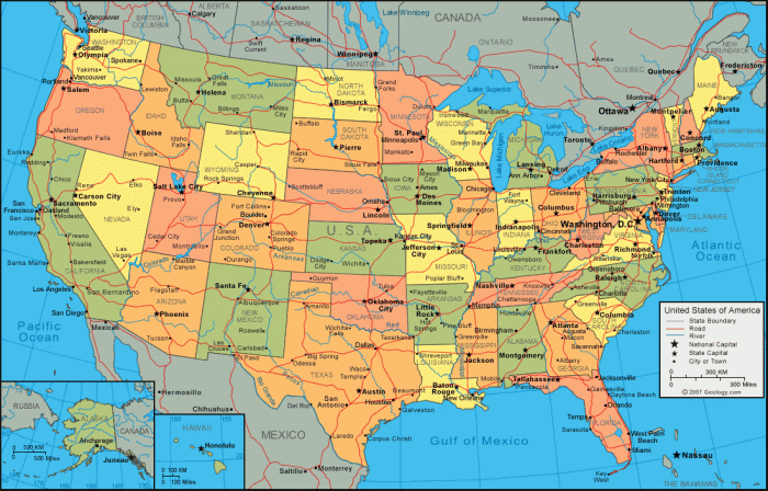 Map of the USA